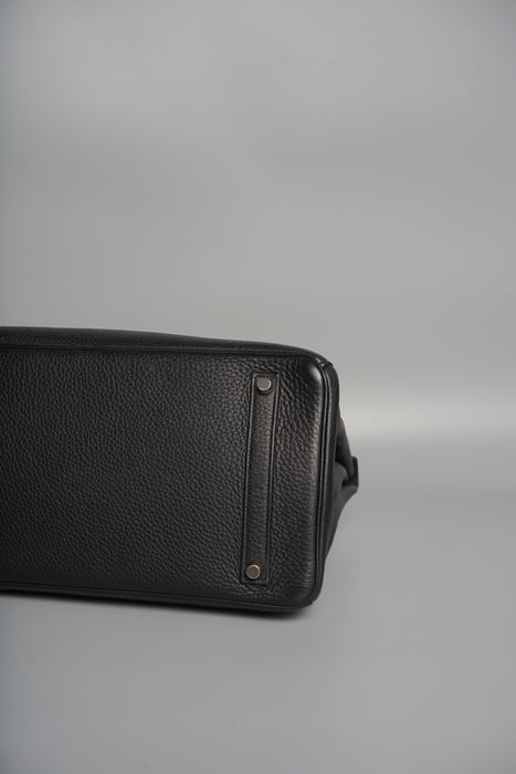 Hermes Birkin 35 in Black Togo Verso Gold Phw