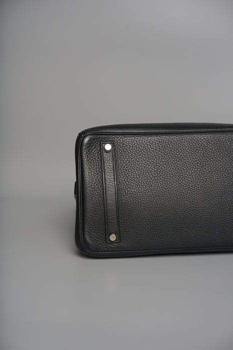 Hermes Birkin 35 in Black Togo Verso Gold Phw