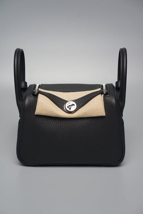 Hermes Mini Lindy in Black Phw (Brand New)