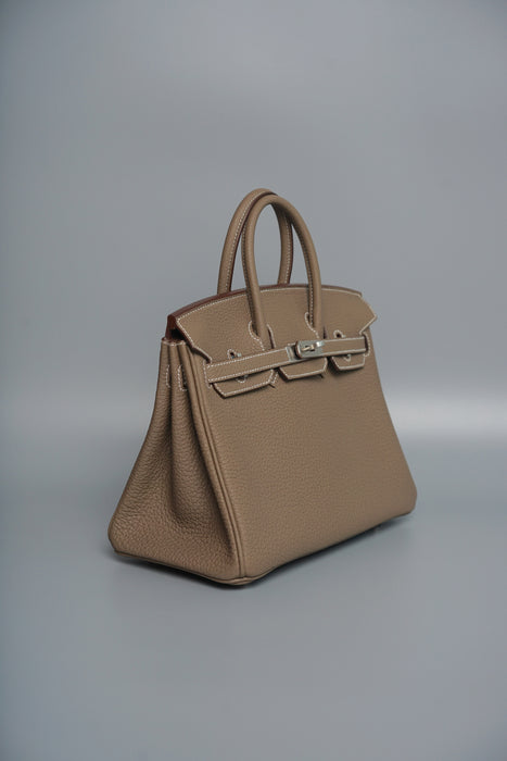 Hermes Birkin 25 in Etoupe Togo Phw (Brand New)
