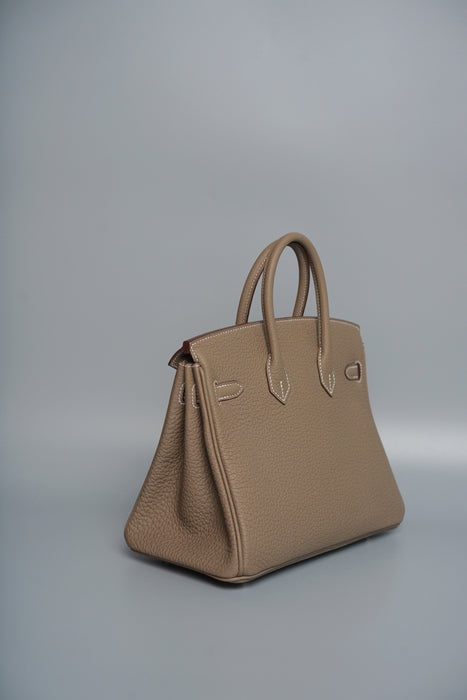 Hermes Birkin 25 in Etoupe Togo Phw (Brand New)
