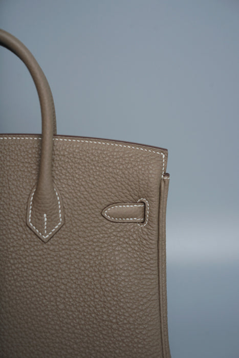 Hermes Birkin 25 in Etoupe Togo Phw (Brand New)