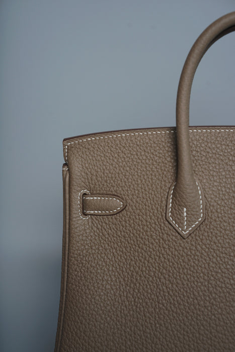 Hermes Birkin 25 in Etoupe Togo Phw (Brand New)