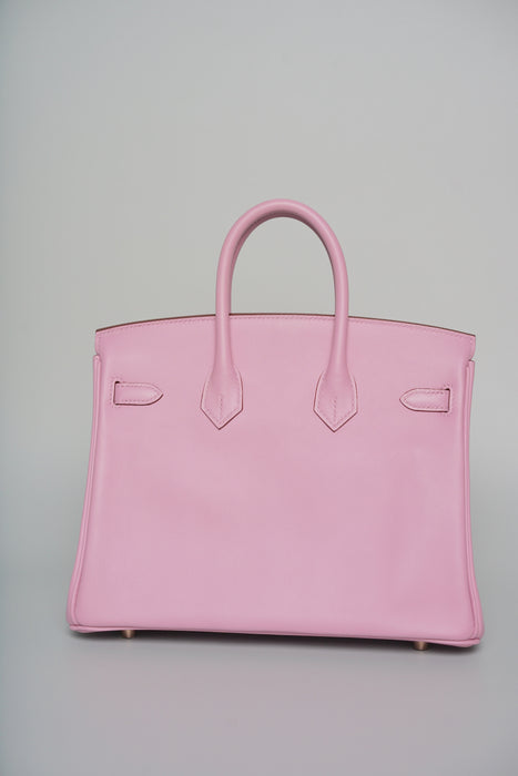 Hermes Birkin 25 in Mauve Sylvestre Swift Ghw (Brand New)