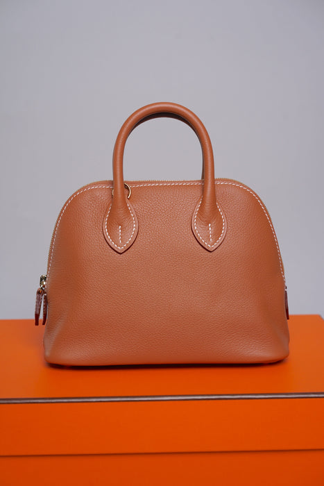 Hermes Mini Bolide in Gold Evercolor Ghw