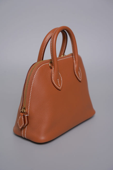 Hermes Mini Bolide in Gold Evercolor Ghw