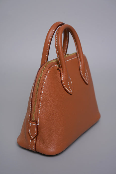 Hermes Mini Bolide in Gold Evercolor Ghw