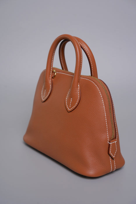 Hermes Mini Bolide in Gold Evercolor Ghw
