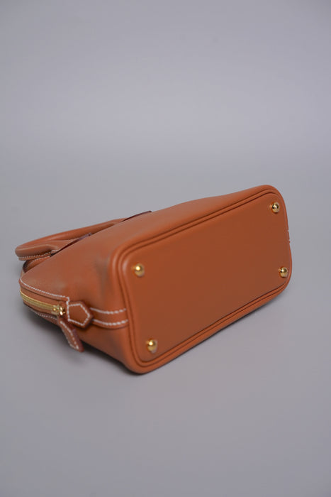 Hermes Mini Bolide in Gold Evercolor Ghw