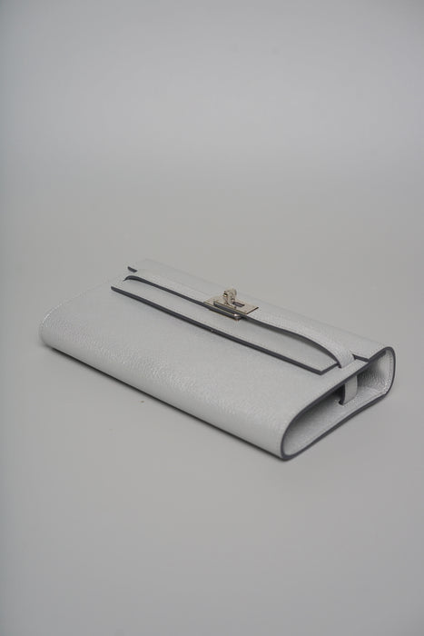 Hermes Kelly To Go in Gris Argenta Chèvre Phw (Brand New)