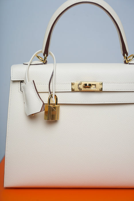 Hermes Kelly 25 in Nata Epsom Ghw (Brand New)