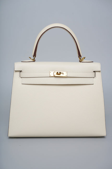 Hermes Kelly 25 in Nata Epsom Ghw (Brand New)