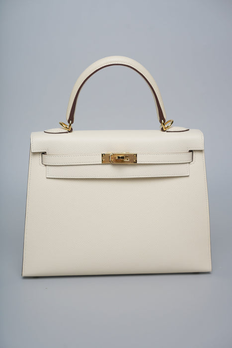 Hermes Kelly 25 in Nata Epsom Ghw (Brand New)