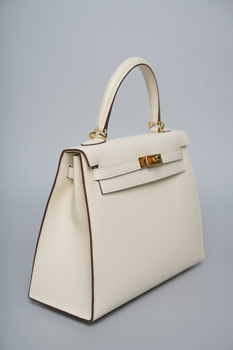 Hermes Kelly 25 in Nata Epsom Ghw (Brand New)