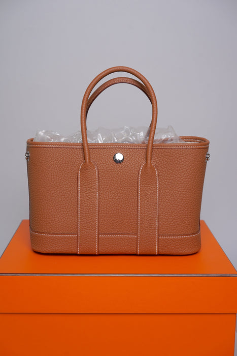 Hermes Mini Garden Party 23 in Gold Phw (Brand New)