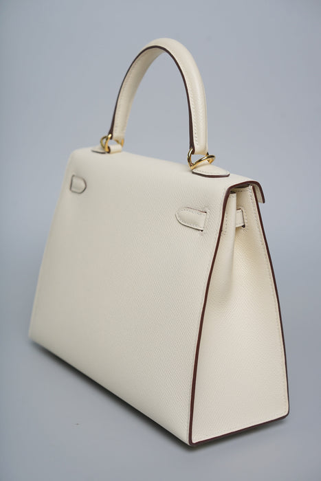 Hermes Kelly 25 in Nata Epsom Ghw (Brand New)