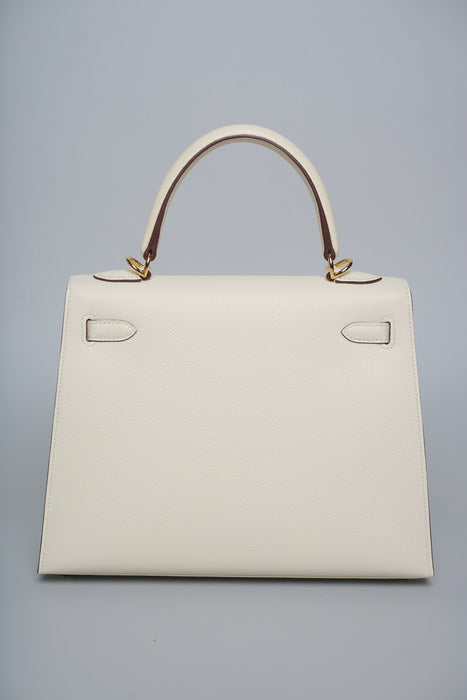 Hermes Kelly 25 in Nata Epsom Ghw (Brand New)