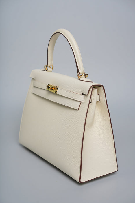 Hermes Kelly 25 in Nata Epsom Ghw (Brand New)