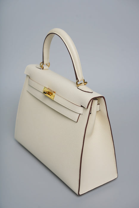 Hermes Kelly 25 in Nata Epsom Ghw (Brand New)