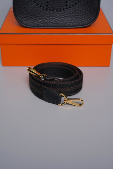 Hermes Mini Evelyne in Noir Ghw