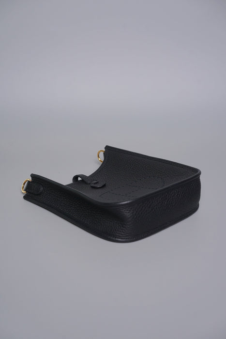 Hermes Mini Evelyne in Noir Ghw
