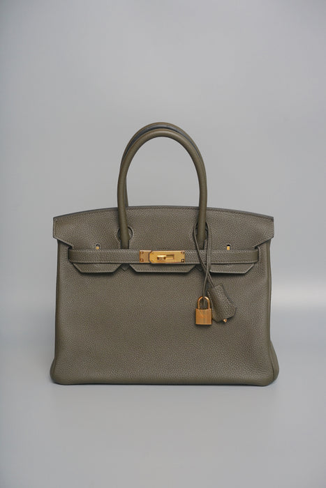 Hermes Birkin 30 in Vert de Gris Togo Ghw (Brand New)