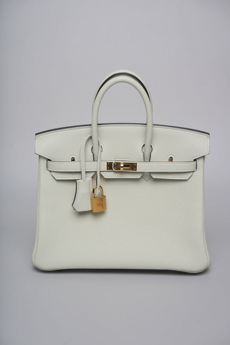 Hermes Birkin 25 in Gris Neve Togo Ghw
