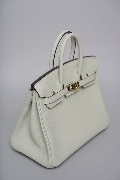 Hermes Birkin 25 in Gris Neve Togo Ghw