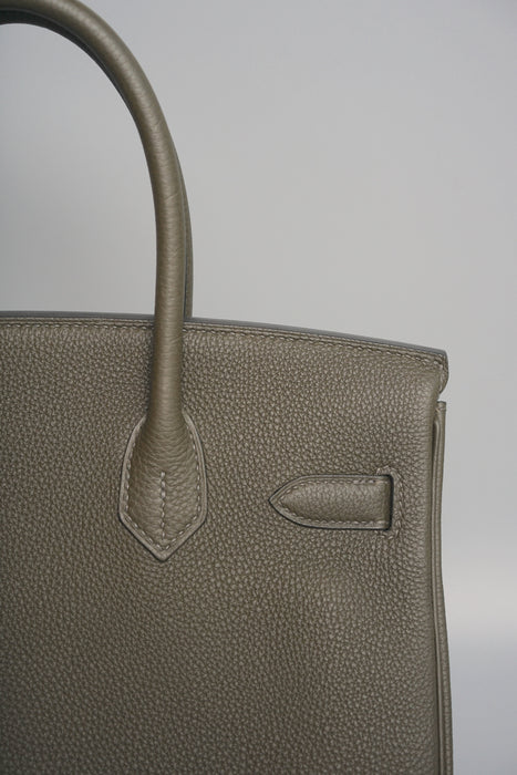 Hermes Birkin 30 in Vert de Gris Togo Ghw (Brand New)