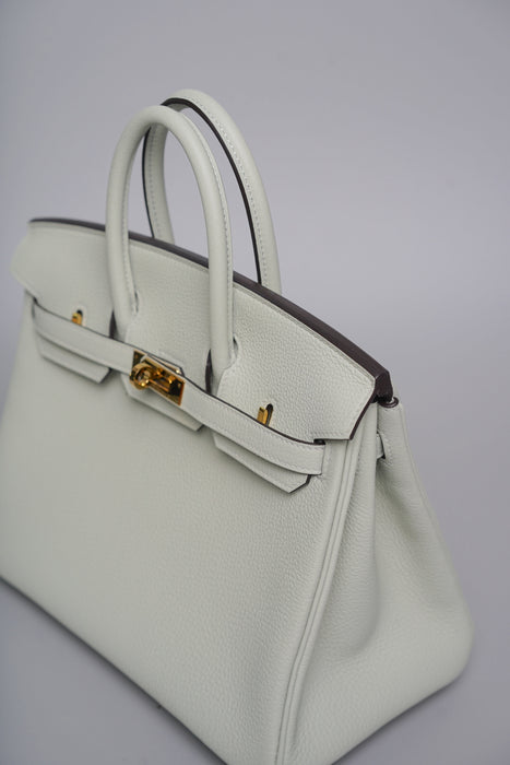 Hermes Birkin 25 in Gris Neve Togo Ghw