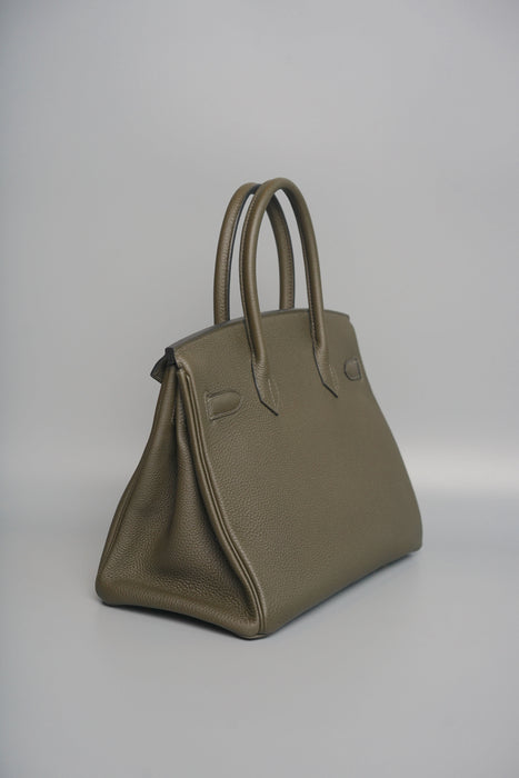 Hermes Birkin 30 in Vert de Gris Togo Ghw (Brand New)