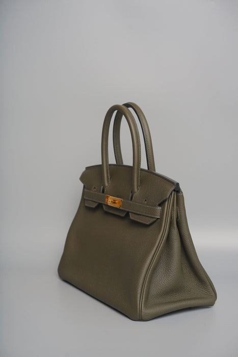Hermes Birkin 30 in Vert de Gris Togo Ghw (Brand New)