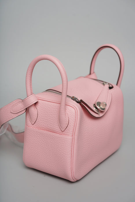 Hermes Mini Lindy II in Rose Sakura Phw (Brand New)