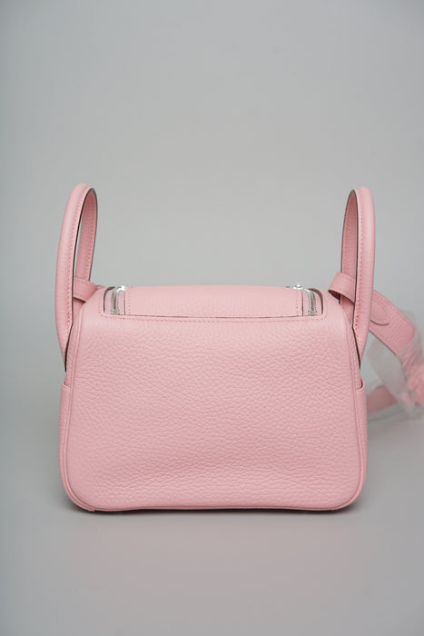 Hermes Mini Lindy II in Rose Sakura Phw (Brand New)