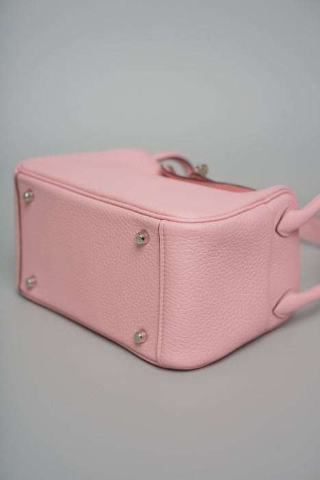 Hermes Mini Lindy II in Rose Sakura Phw (Brand New)