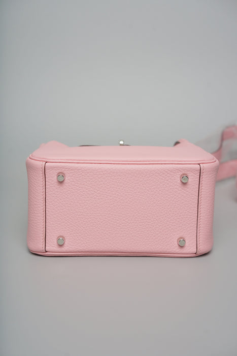Hermes Mini Lindy II in Rose Sakura Phw (Brand New)