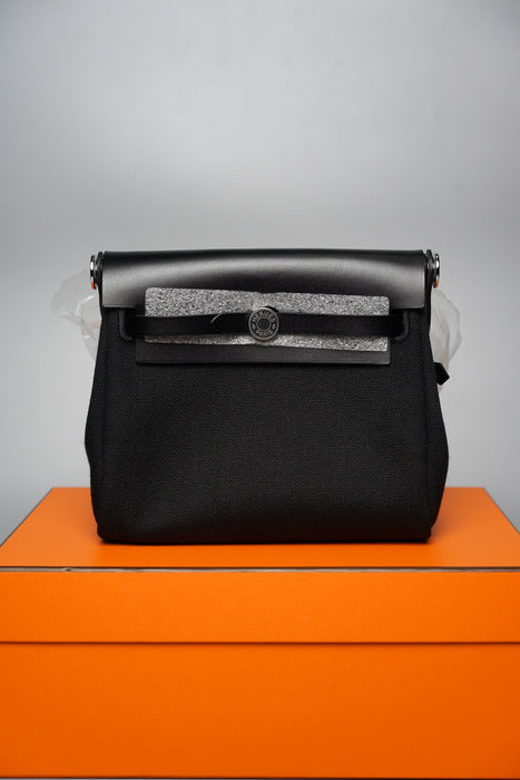 Hermes Mini HerBag in Black Phw (Brand New)