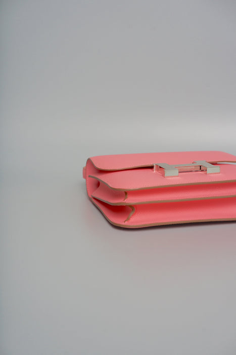 Hermes Constance 18 in Rose Confetti Epsom Phw