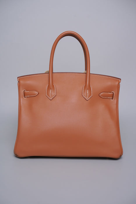 Hermes Birkin 30 in Gold Veau Jonathan Ghw (Brand New)