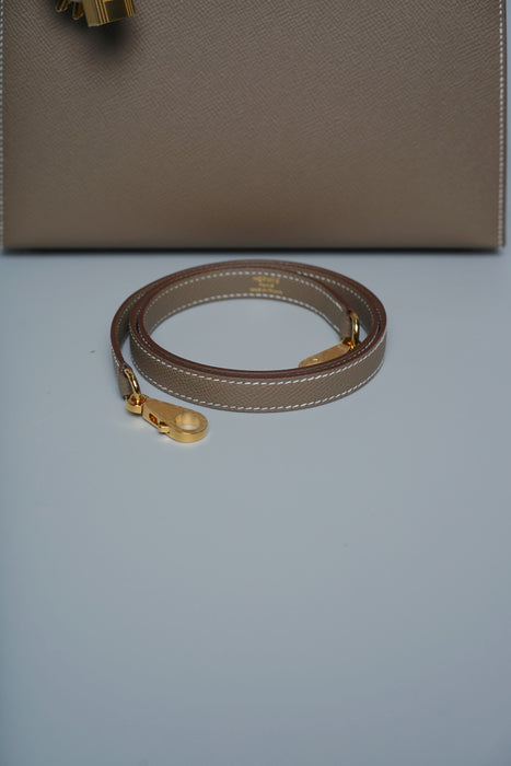 Hermes Kelly 25 in Etoupe Epsom Ghw (Brand New)