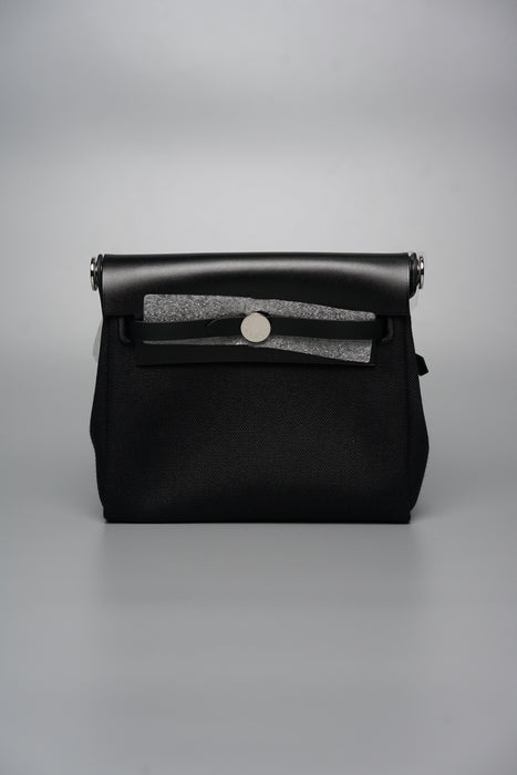 Hermes Mini HerBag in Black Phw (Brand New)