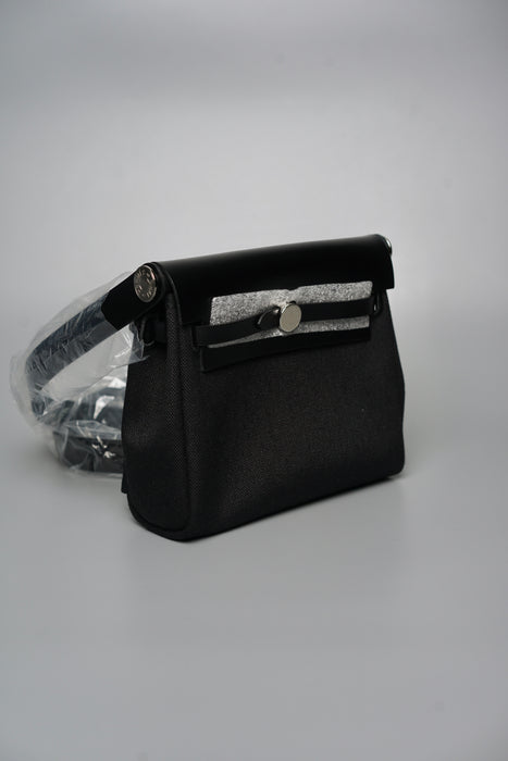 Hermes Mini HerBag in Black Phw (Brand New)