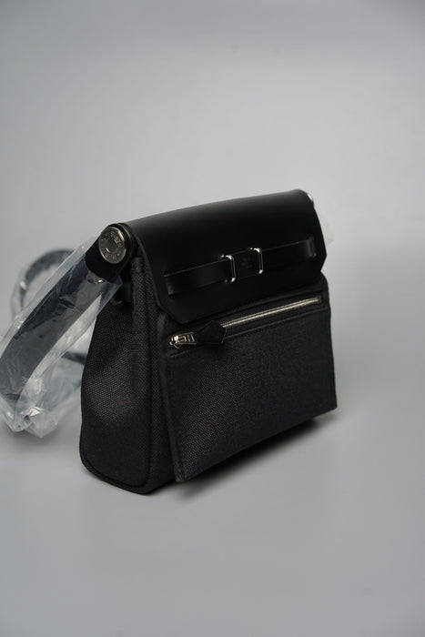 Hermes Mini HerBag in Black Phw (Brand New)