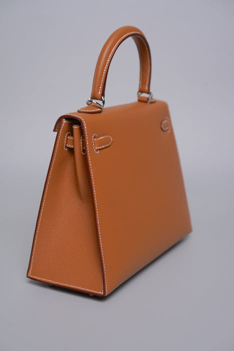Hermes Kelly 25 II Sellier in Gold Epsom Electrum (Brand New)