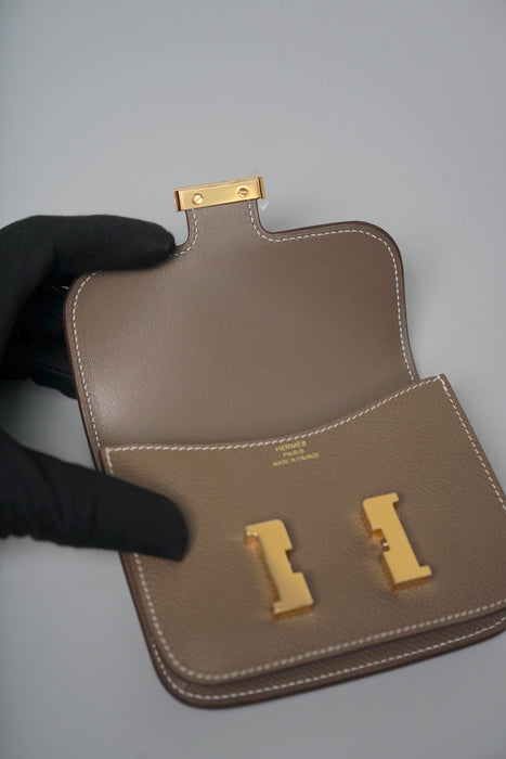 Hermes Constance Slim in Etoupe Ghw (Brand New)