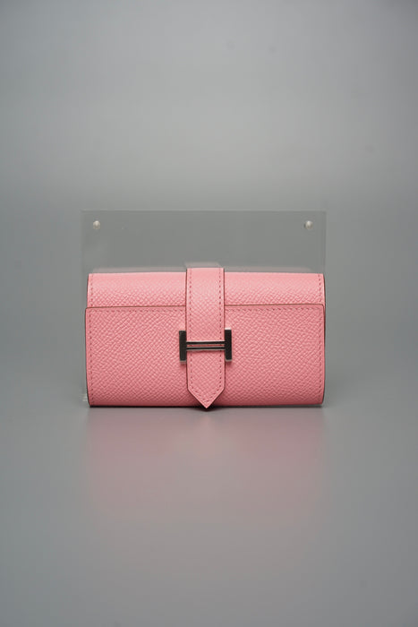 Hermes Béarn key case in Rose Confetti Phw (Brand New)