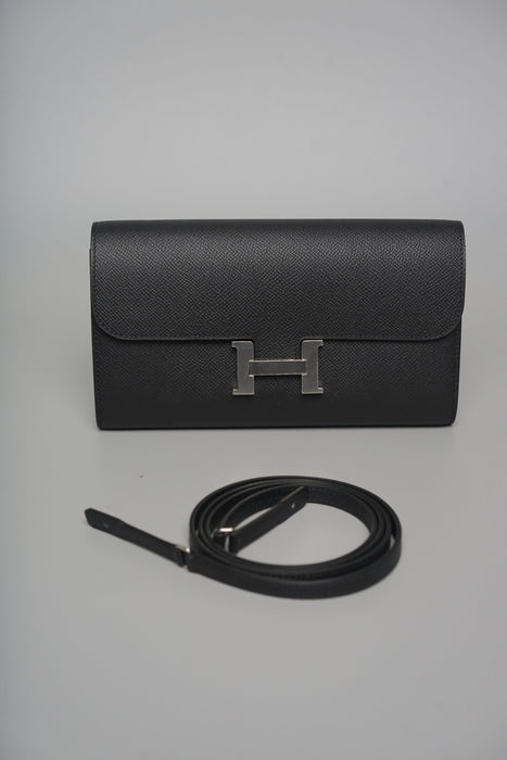 Hermes Constance To Go in Noir Epsom Phw (Brand New)
