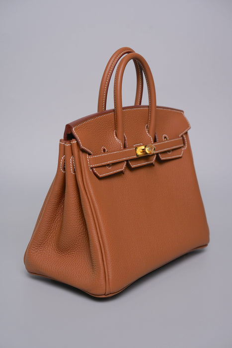 Hermes Birkin 25 in Gold Togo Ghw (Brand New)