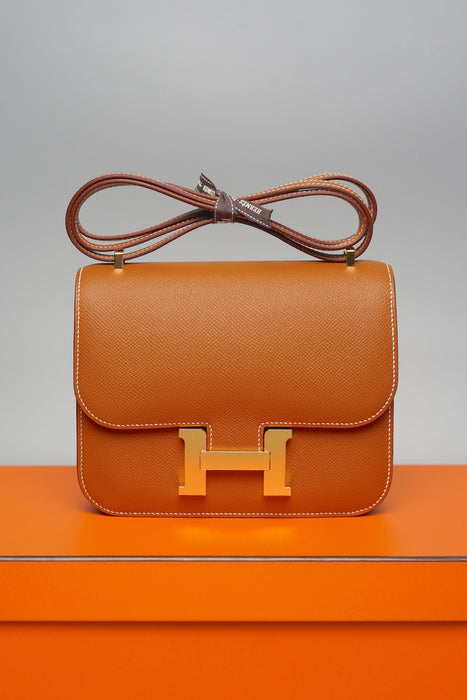 Hermes Constance 18 in Gold Epsom Ghw (Brand New)