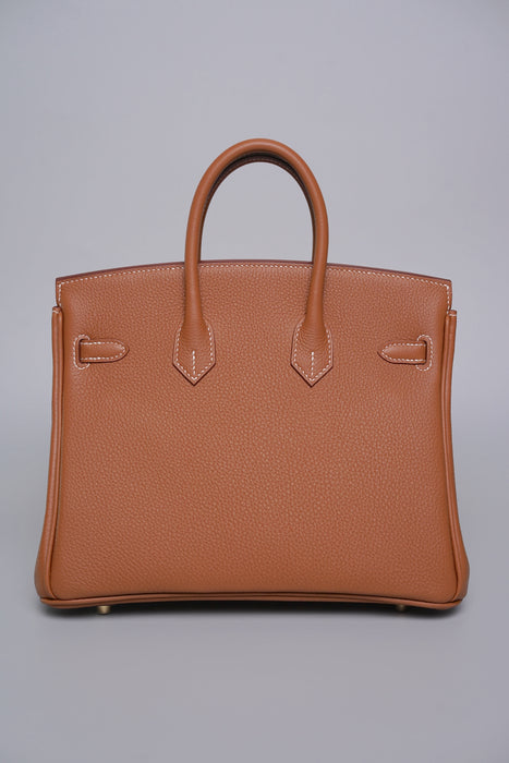 Hermes Birkin 25 in Gold Togo Ghw (Brand New)
